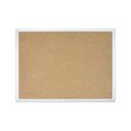 U Brands UBrands Basics Cork Bulletin Board  70 x 47 Inches  Silver Aluminum Frame 023U00-01